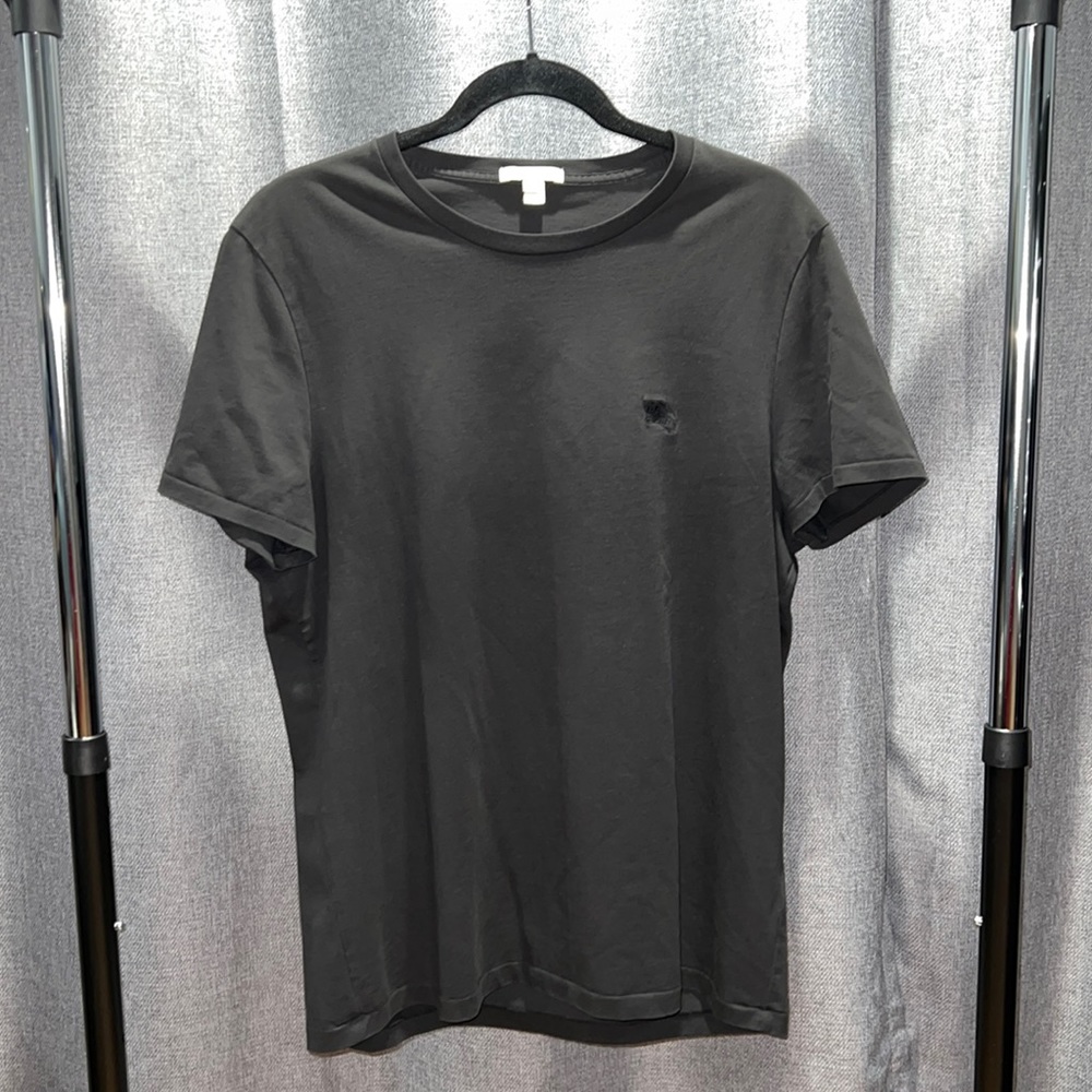 Black Burberry Equestrian Knight Short Sleeve T-Shirt
